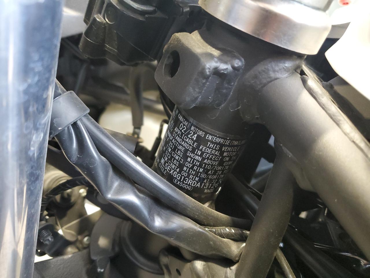 2024 Kawasaki Ex500 VIN: ML5EXGG13RDA13126 Lot: 80741285