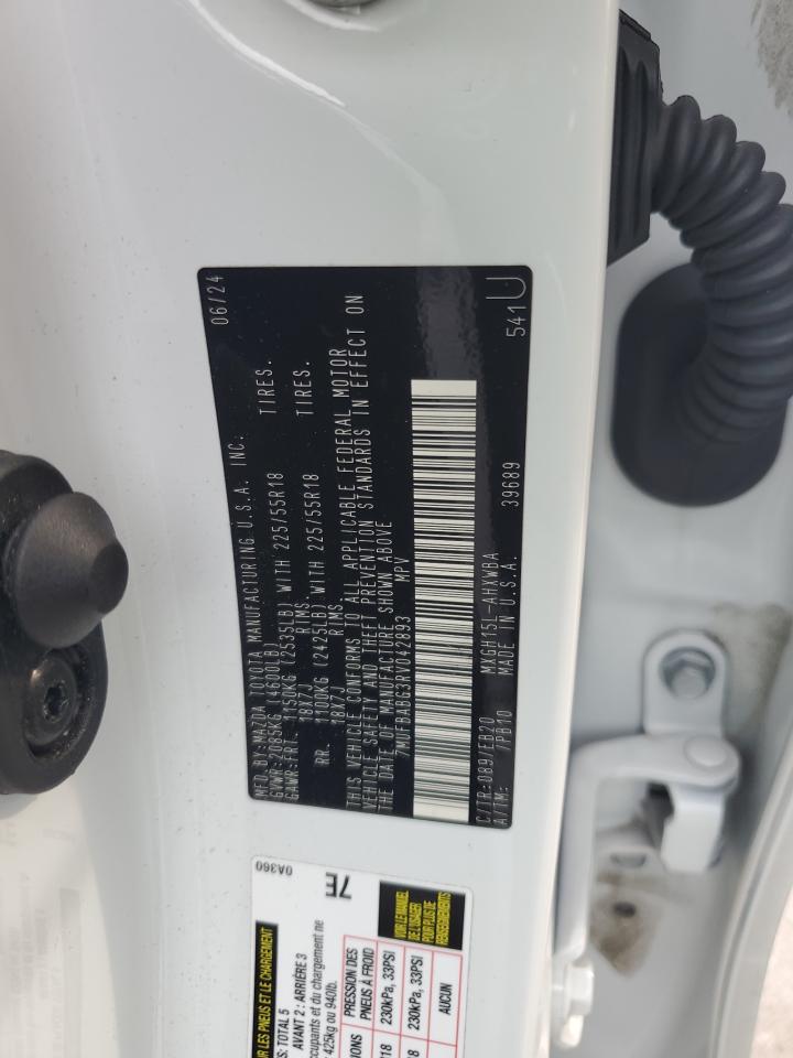 2024 Toyota Corolla Cross Se VIN: 7MUFBABG3RV042893 Lot: 81795545