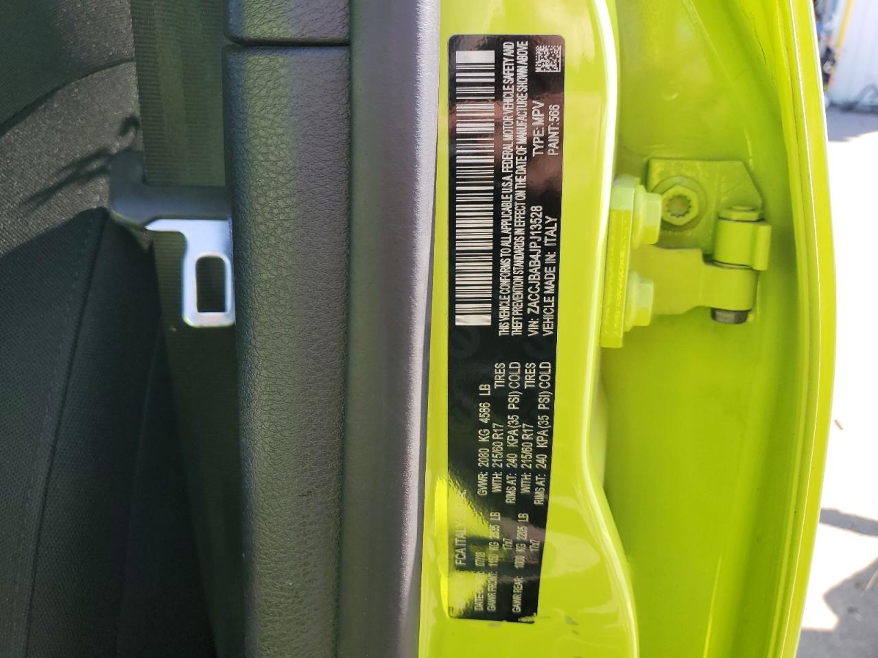 2018 Jeep Renegade Sport VIN: ZACCJBAB4JPJ13528 Lot: 83965745