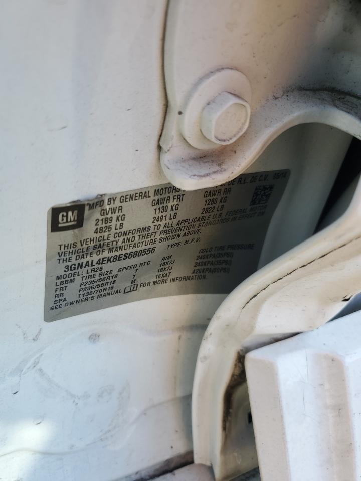 2014 Chevrolet Captiva Ltz VIN: 3GNAL4EK8ES680556 Lot: 70665105