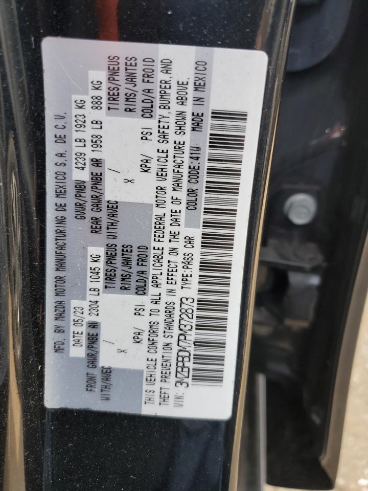 2023 Mazda 3 Premium VIN: 3MZBPBDM7PM372873 Lot: 80705285