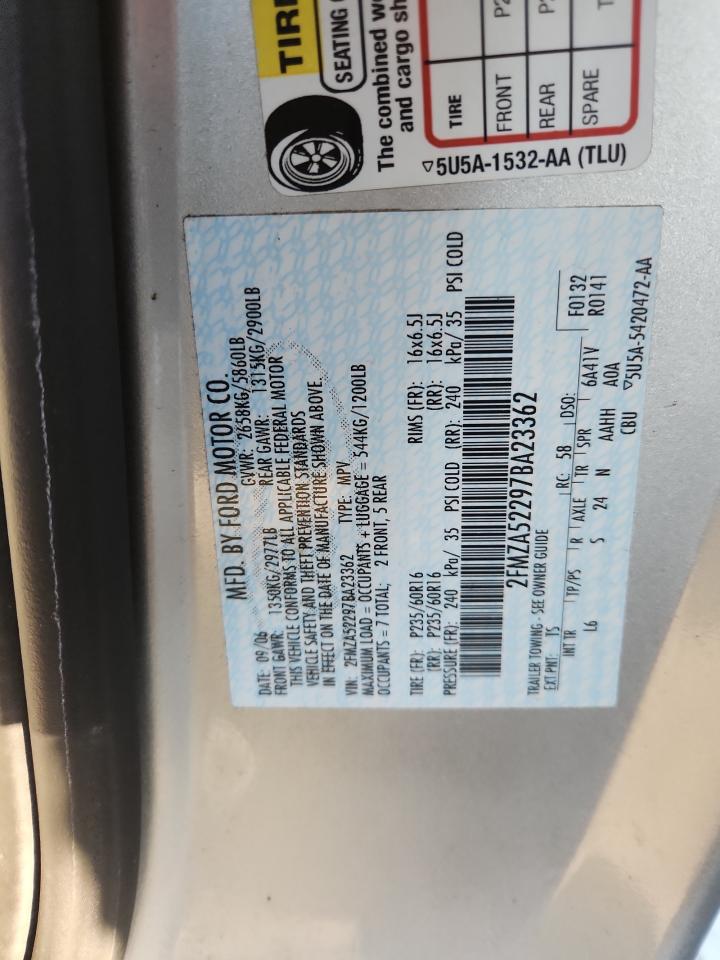 2007 Ford Freestar Sel VIN: 2FMZA52297BA23362 Lot: 71278685