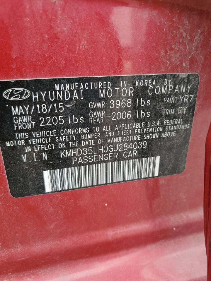 2016 Hyundai Elantra Gt VIN: KMHD35LH0GU284039 Lot: 81233475