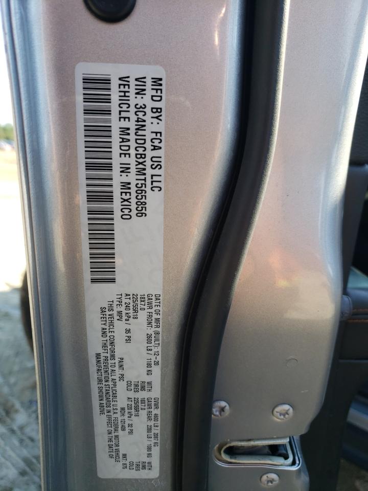 2021 Jeep Compass Limited VIN: 3C4NJDCBXMT565856 Lot: 81598515