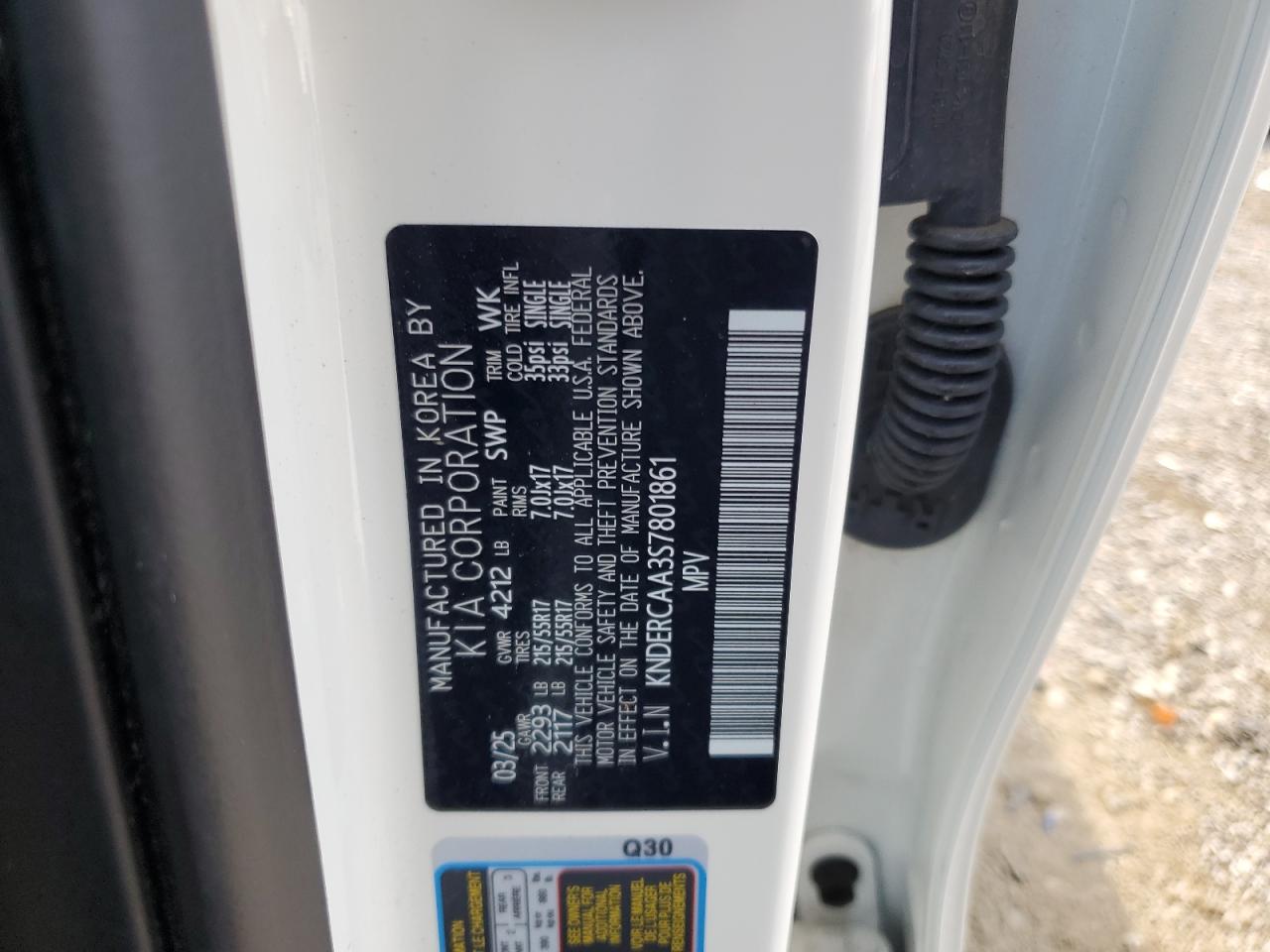 2025 Kia Seltos Ex VIN: KNDERCAA3S7801861 Lot: 71154185