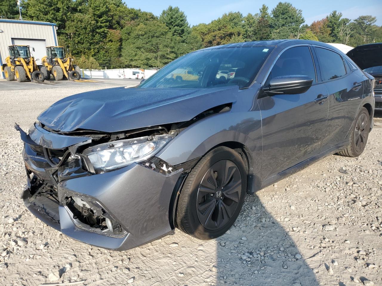 2018 HONDA CIVIC GRAY VIN: SHHFK7H53JU412217