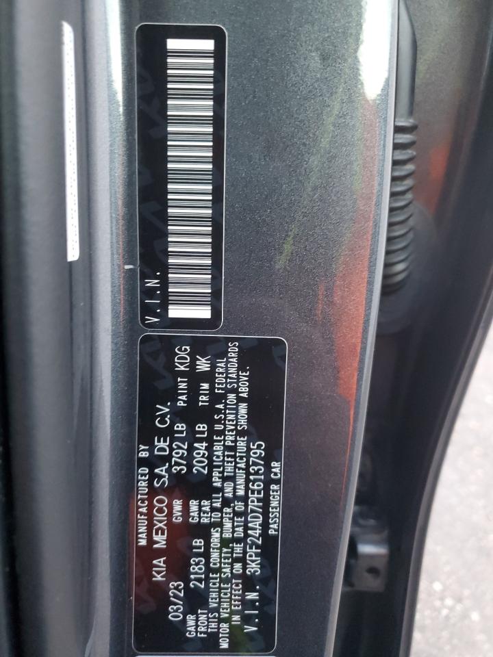 2023 Kia Forte Lx VIN: 3KPF24AD7PE613795 Lot: 71741175