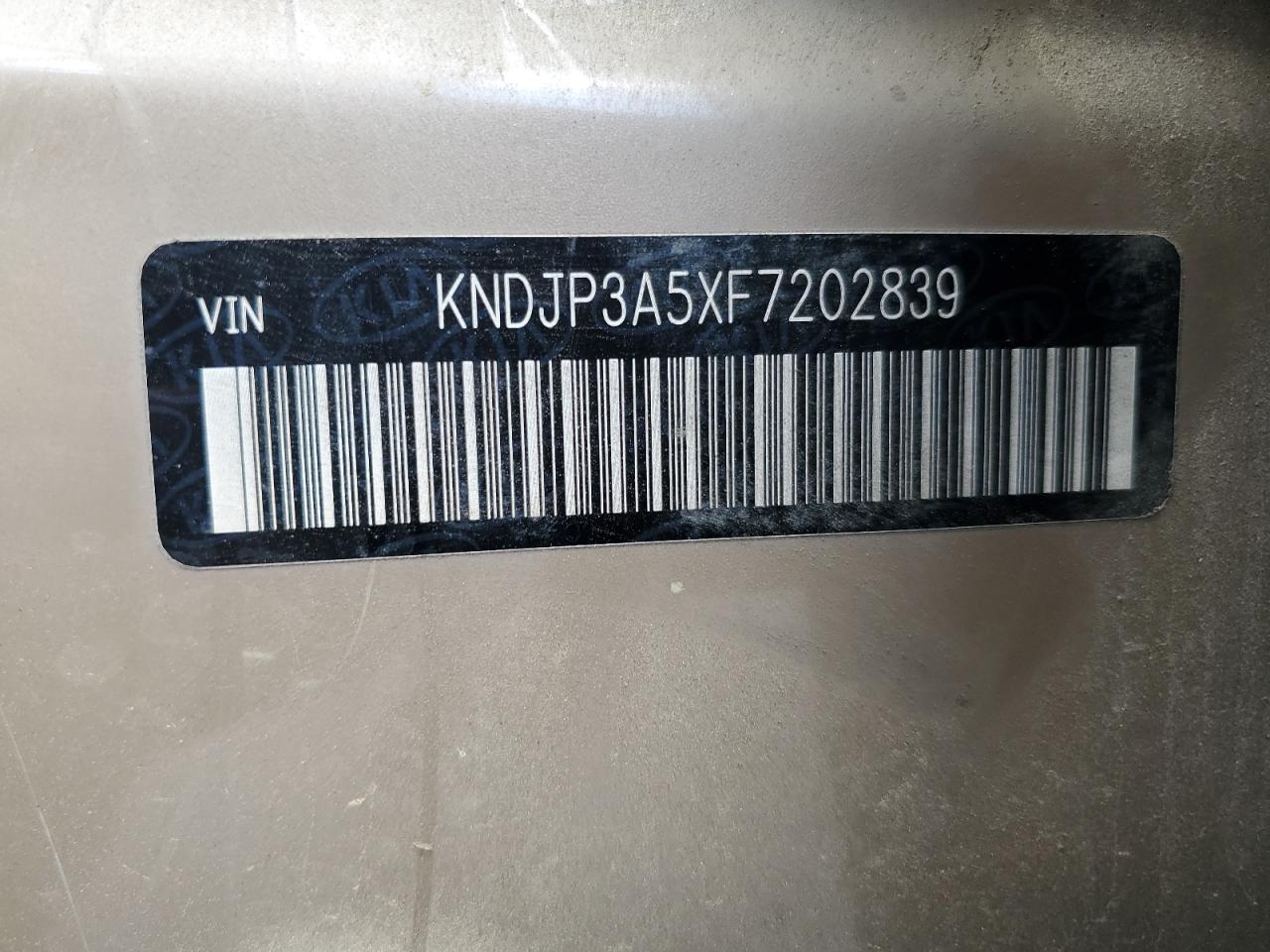 2015 Kia Soul + VIN: KNDJP3A5XF7202839 Lot: 70173455