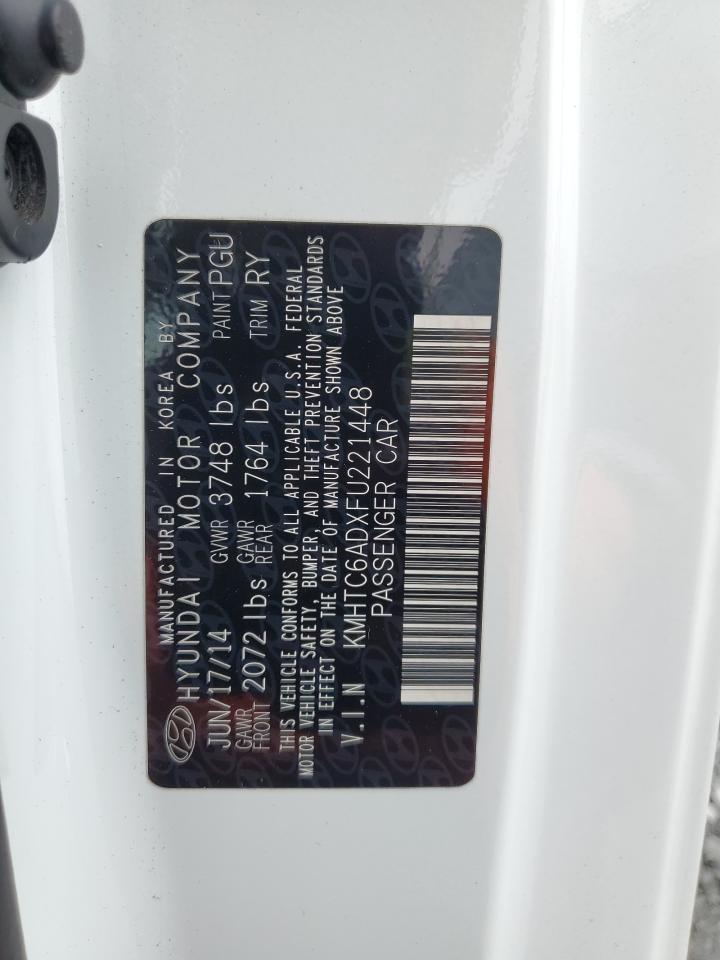 2015 Hyundai Veloster VIN: KMHTC6ADXFU221448 Lot: 80249685
