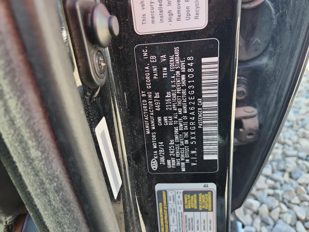 2014 Kia Optima Sx VIN: 5XXGR4A62EG310848 Lot: 80754845