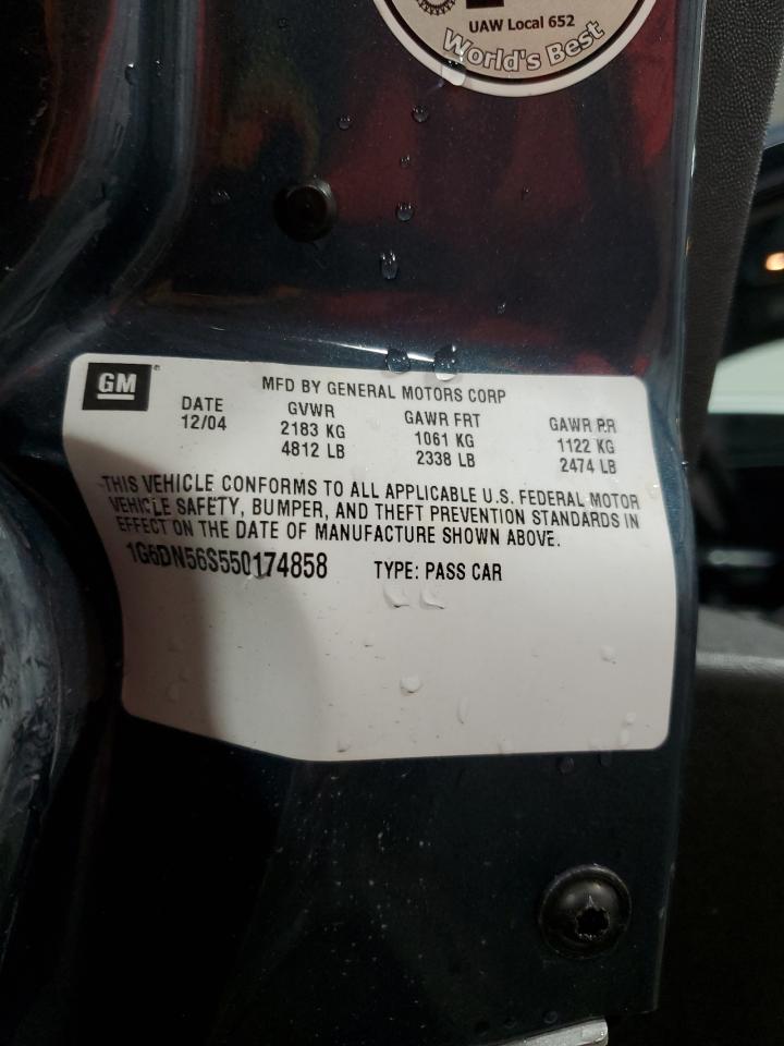 2005 Cadillac Cts-V VIN: 1G6DN56S550174858 Lot: 71177835