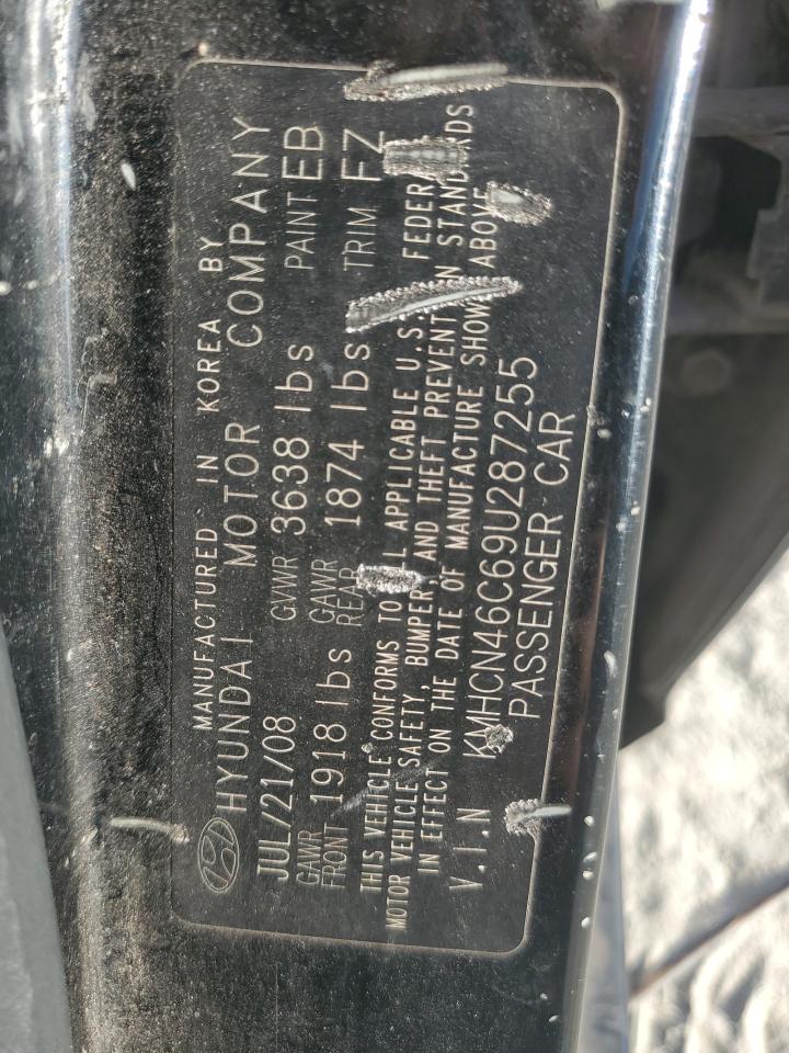 2009 Hyundai Accent Gls VIN: KMHCN46C69U287255 Lot: 82108655