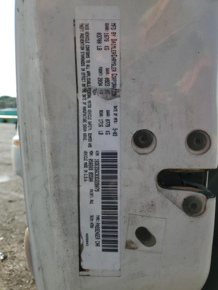 2003 Dodge Neon Sxt VIN: 1B3ES56C83D228079 Lot: 71632795