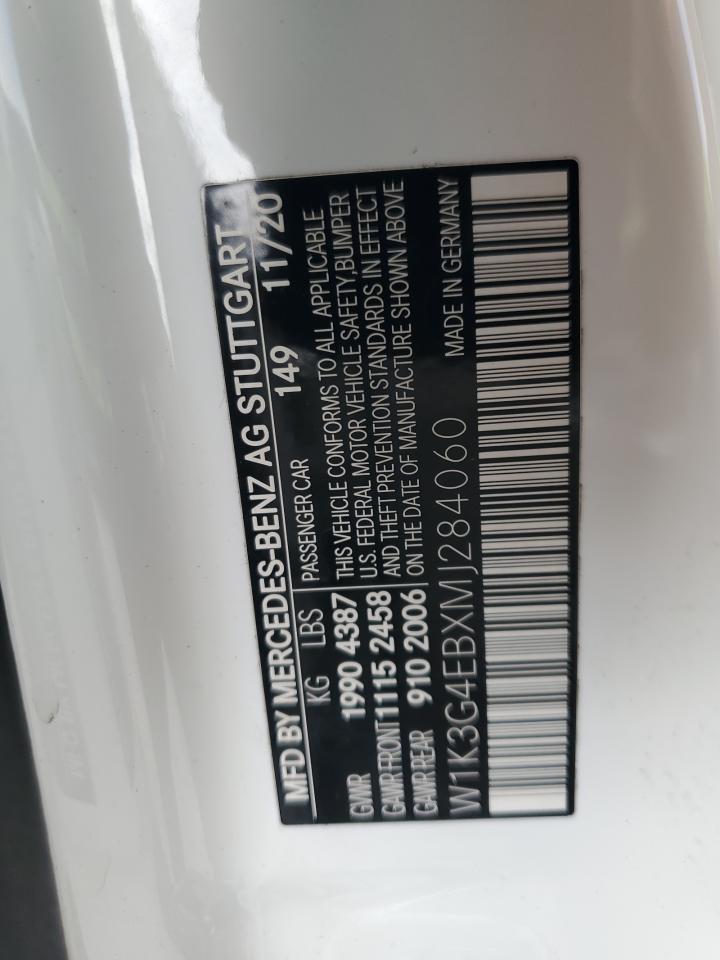 2021 Mercedes-Benz A 220 VIN: W1K3G4EBXMJ284060 Lot: 71674385