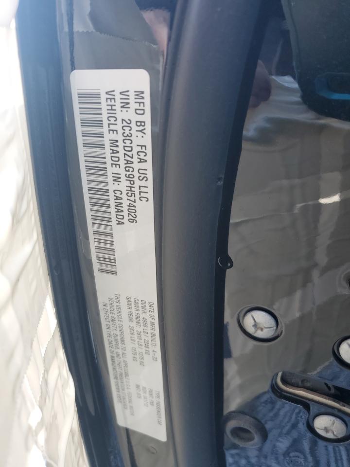 2023 Dodge Challenger Sxt VIN: 2C3CDZAG9PH574026 Lot: 80177645