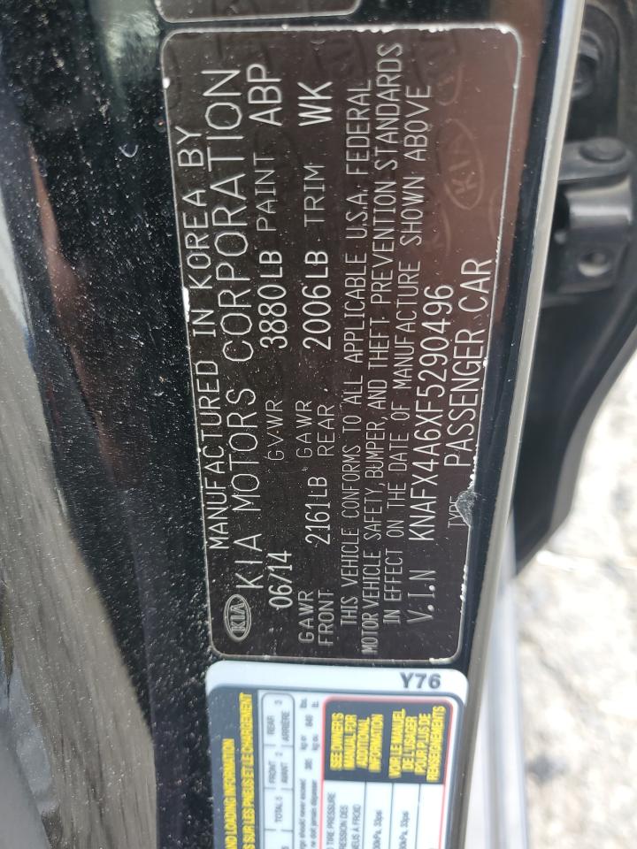 2015 Kia Forte Lx VIN: KNAFX4A6XF5290496 Lot: 81345815