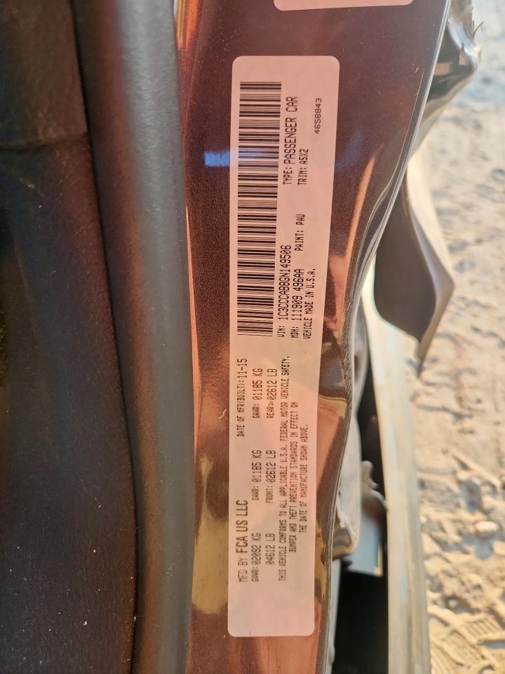 2016 Chrysler 200 Limited VIN: 1C3CCCAB8GN149506 Lot: 81267085