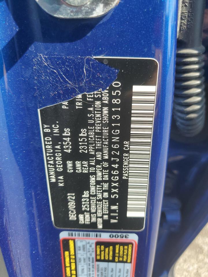 2022 Kia K5 Gt Line VIN: 5XXG64J26NG131850 Lot: 84367195