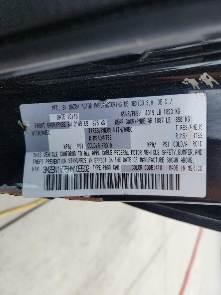 2017 Mazda 3 Touring VIN: 3MZBN1V75HM105502 Lot: 82026895