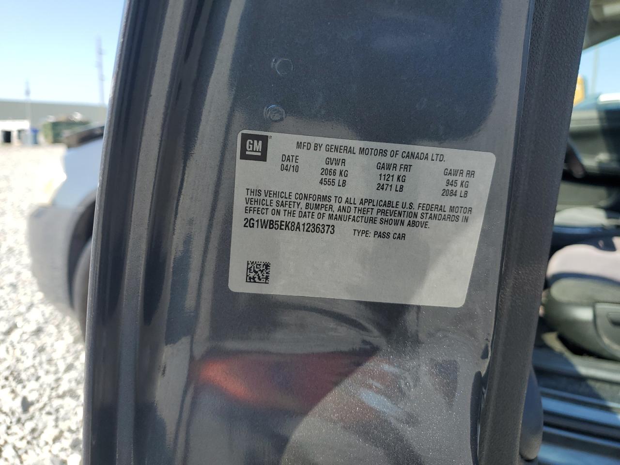 2010 Chevrolet Impala Lt VIN: 2G1WB5EK8A1236373 Lot: 71334005