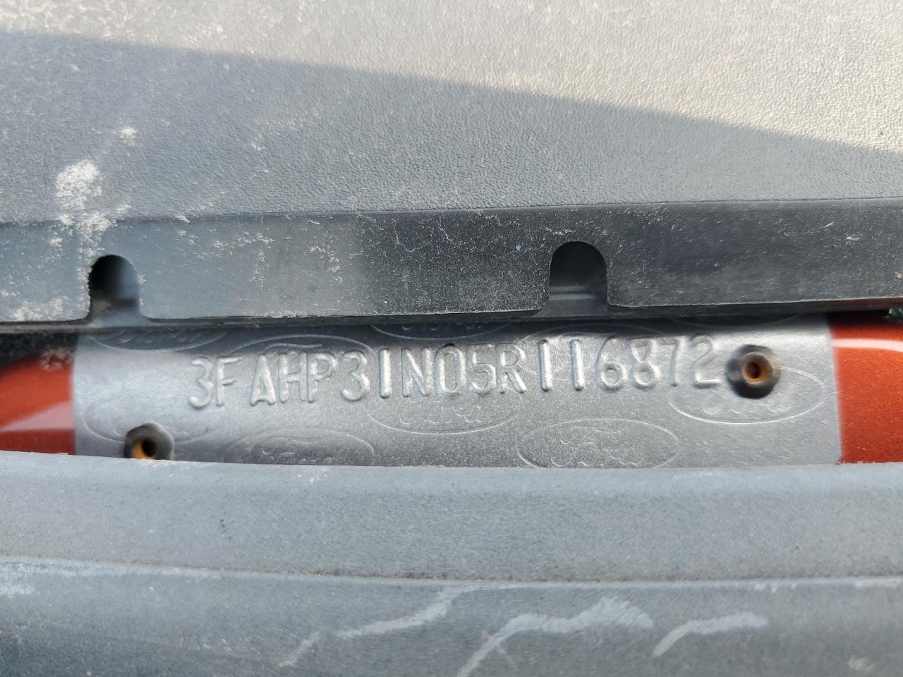 2005 Ford Focus Zx3 VIN: 3FAHP31N05R116872 Lot: 71062145