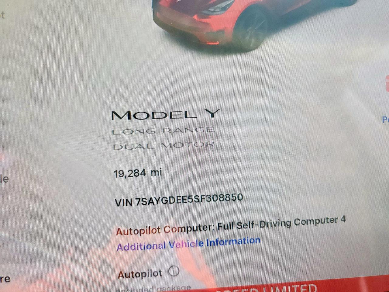 2025 Tesla Model Y VIN: 7SAYGDEE5SF308850 Lot: 80363945