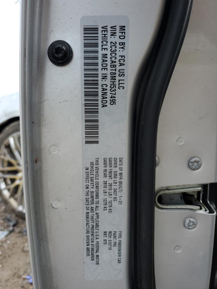 2021 Chrysler 300 S VIN: 2C3CCABT8MH537495 Lot: 80123525