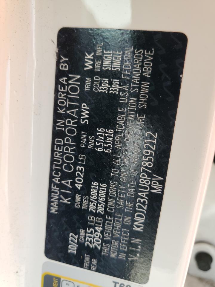 2023 Kia Soul Lx VIN: KNDJ23AU8P7859212 Lot: 80325135