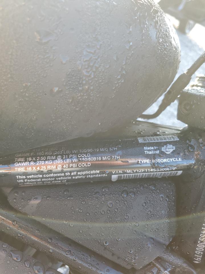 2025 Harley-Davidson Rh975 S VIN: MLY1ZF114SS300679 Lot: 81754165