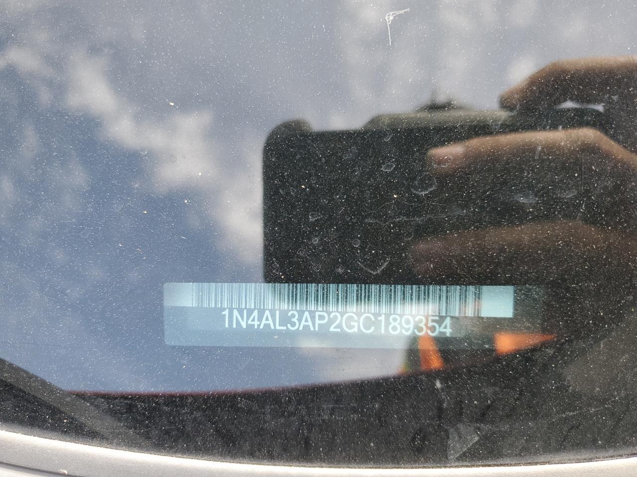 2016 Nissan Altima 2.5 VIN: 1N4AL3AP2GC189354 Lot: 84225995