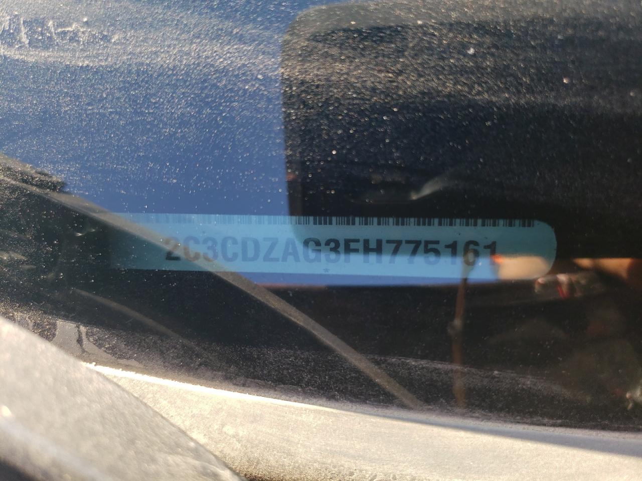 2015 Dodge Challenger Sxt VIN: 2C3CDZAG3FH775161 Lot: 81746275