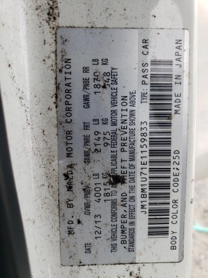 2014 Mazda 3 Sport VIN: JM1BM1U71E1159833 Lot: 80404755