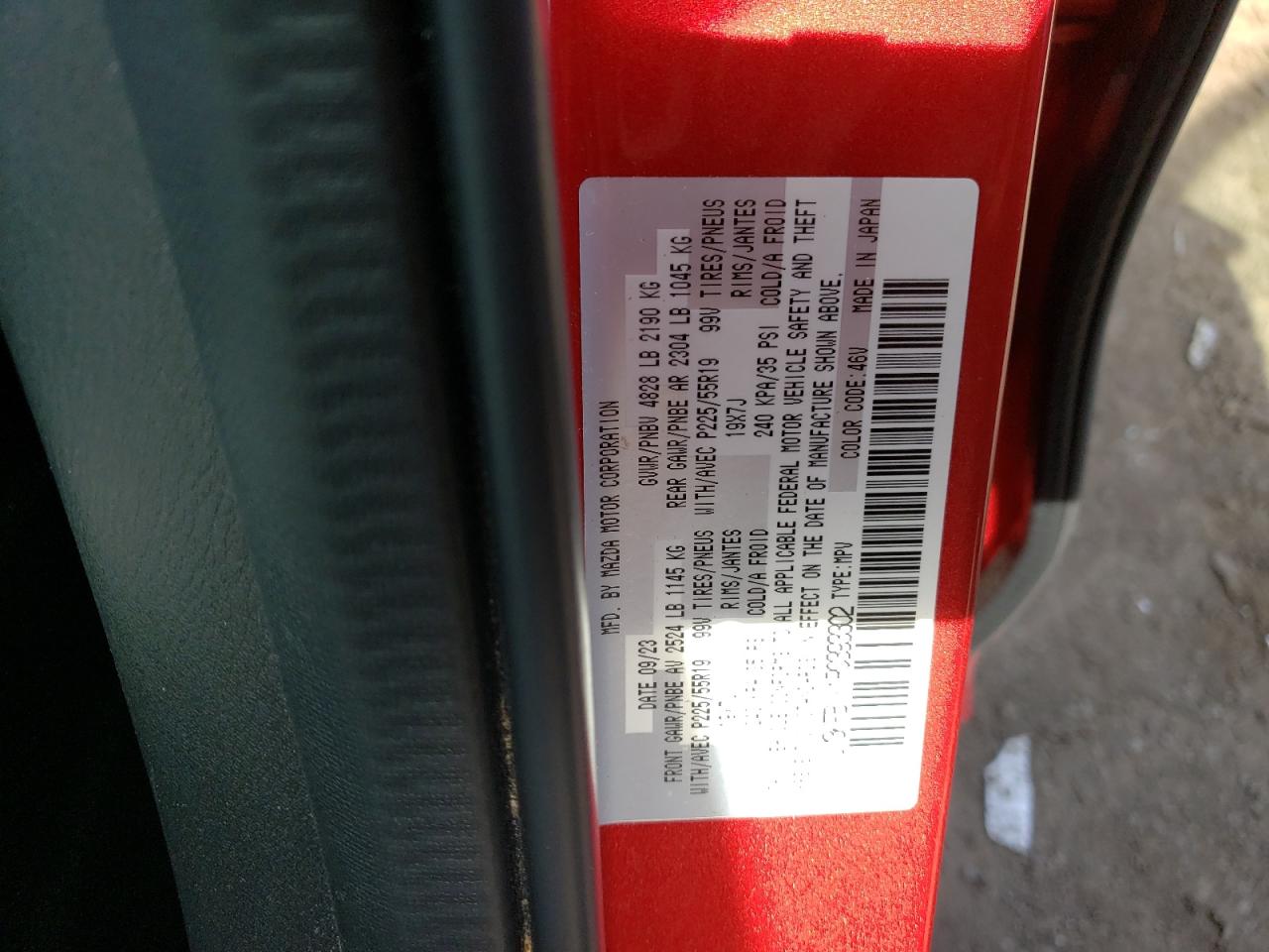 2024 Mazda Cx-5 Signature VIN: JM3KFBXY1R0393302 Lot: 83841205