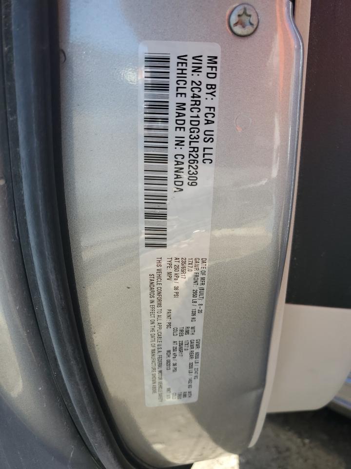 2020 Chrysler Voyager Lxi VIN: 2C4RC1DG3LR262309 Lot: 84226455