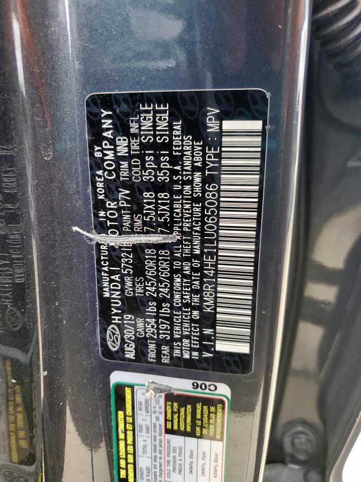 2020 Hyundai Palisade Se VIN: KM8R14HE1LU065086 Lot: 84013645