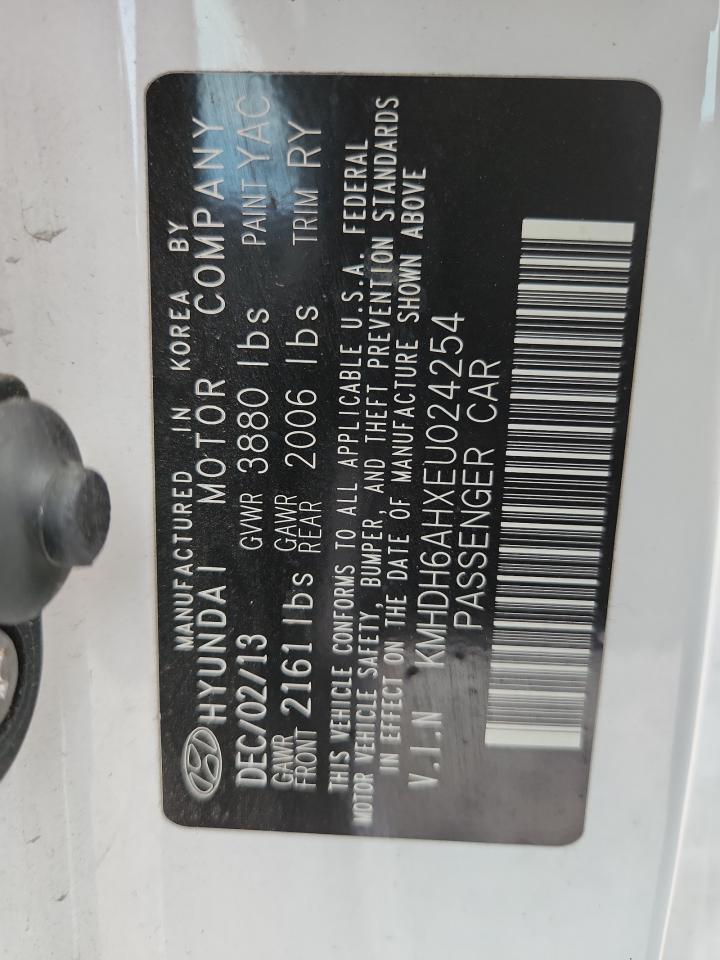 2014 Hyundai Elantra Coupe Gs VIN: KMHDH6AHXEU024254 Lot: 66471295