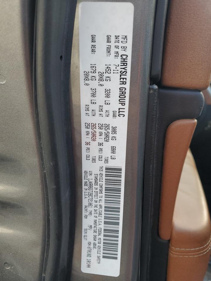 2011 Jeep Grand Cherokee Overland VIN: 1J4RR6GT2BC721061 Lot: 81855595