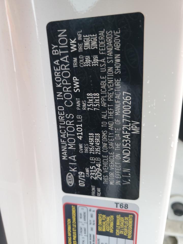 2020 Kia Soul Gt-Line Turbo VIN: KNDJ53AF2L7700267 Lot: 81527045