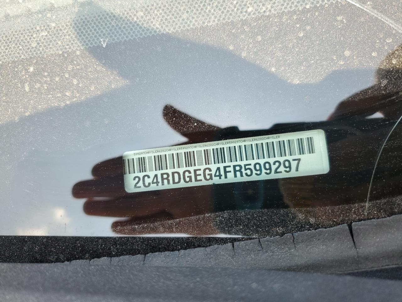 2015 Dodge Grand Caravan R/T VIN: 2C4RDGEG4FR599297 Lot: 80834965