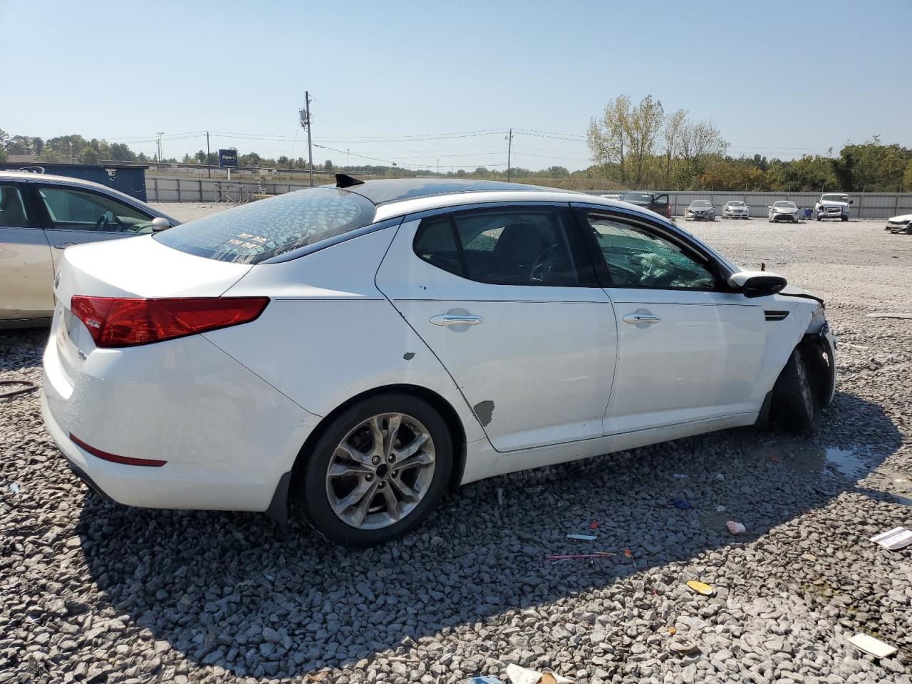 2013 Kia Optima Ex white null gas 5XXGN4A72DG105596 photo #4