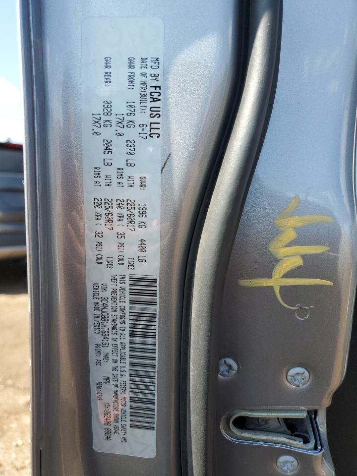 2017 Jeep Compass Latitude VIN: 3C4NJCBB1HT694151 Lot: 83947525