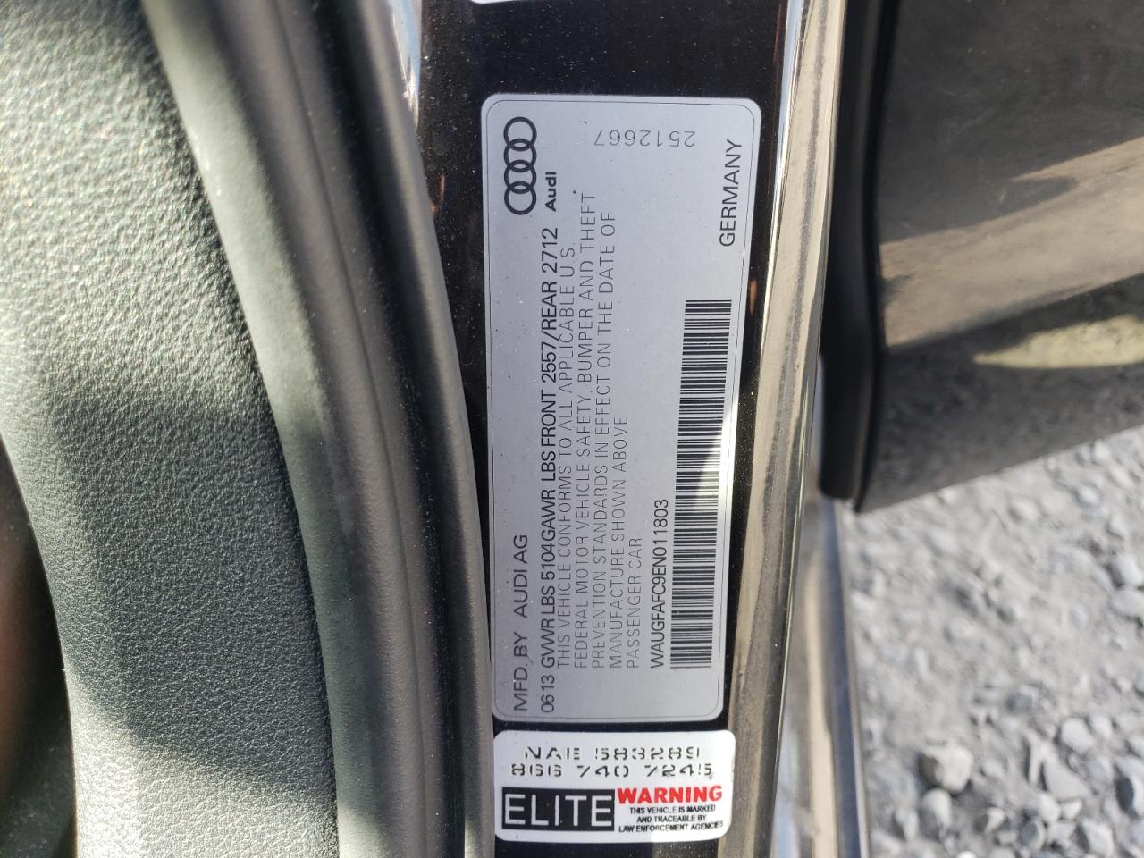 Фото: WAUGFAFC9EN011803