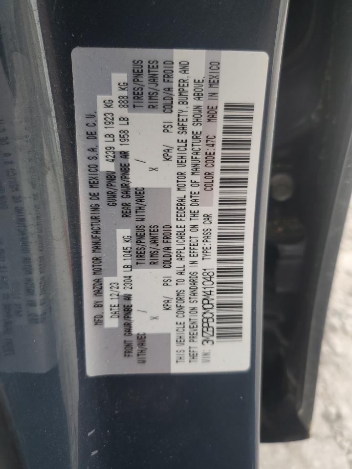 2024 Mazda 3 Preferred VIN: 3MZBPBCM0RM410481 Lot: 81914825