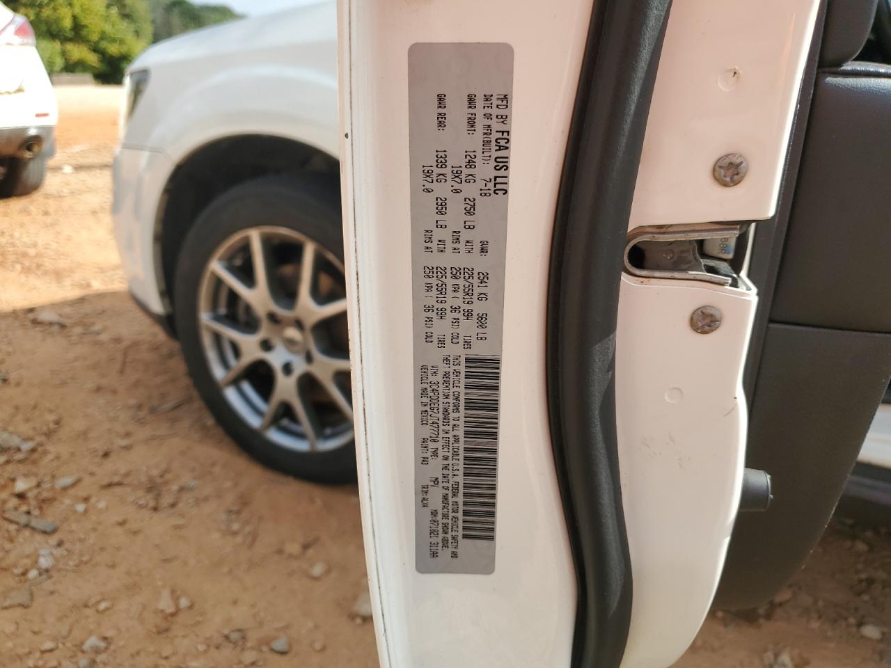 2018 Dodge Journey Gt VIN: 3C4PDDEG7JT477710 Lot: 80365485