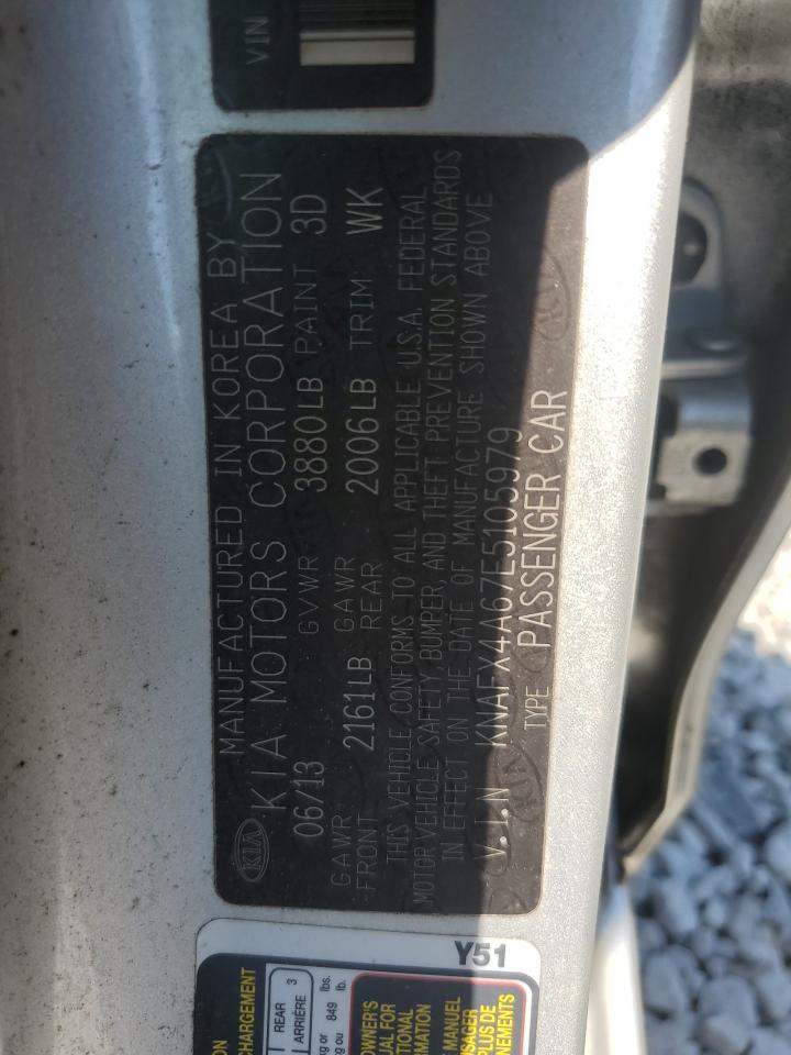 2014 Kia Forte Lx VIN: KNAFX4A67E5105979 Lot: 70411415