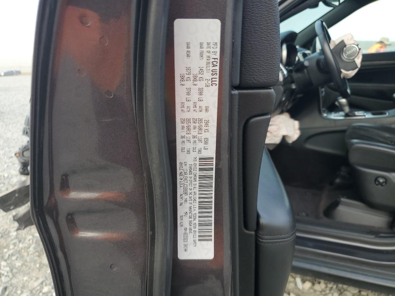 2018 Jeep Grand Cherokee Laredo VIN: 1C4RJEAG7JC339397 Lot: 82102665