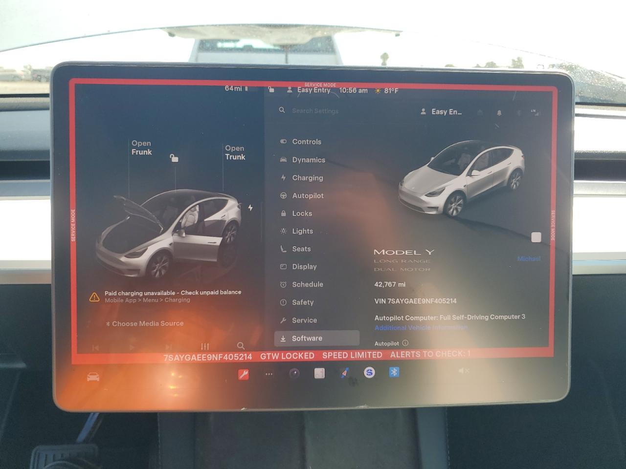 2022 Tesla Model Y VIN: 7SAYGAEE9NF405214 Lot: 81676505