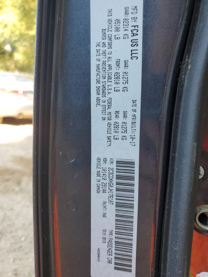 2018 Dodge Charger Sxt Plus VIN: 2C3CDXHG0JH176107 Lot: 71438415