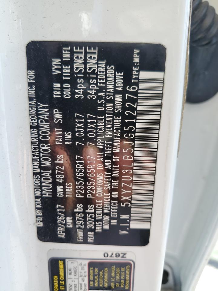 2018 Hyundai Santa Fe Sport VIN: 5XYZU3LB5JG512276 Lot: 81904805