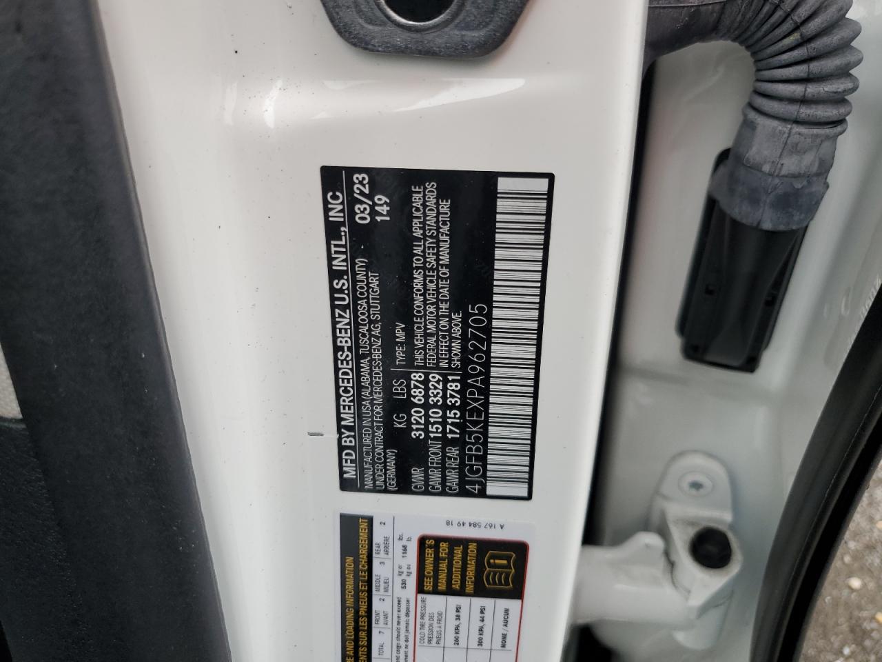 2023 Mercedes-Benz Gle 450 4Matic VIN: 4JGFB5KEXPA962705 Lot: 81722115